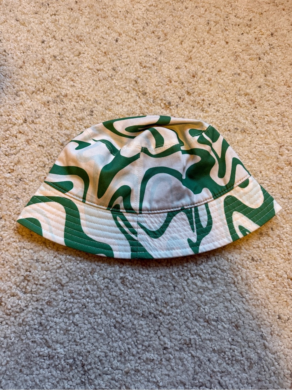 Sunday Best Green and White Swirl Bucket Hat